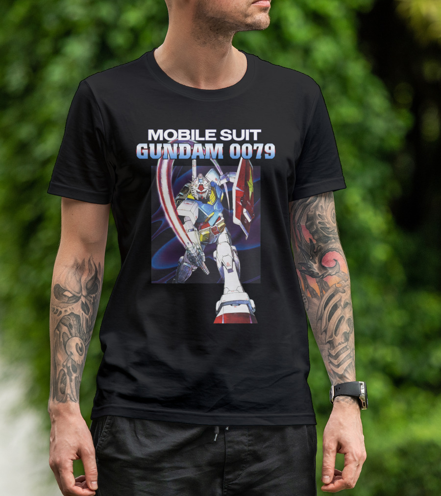 Mobile Suit Gundam 0079 Mecha Warrior Action Pose T-Shirt