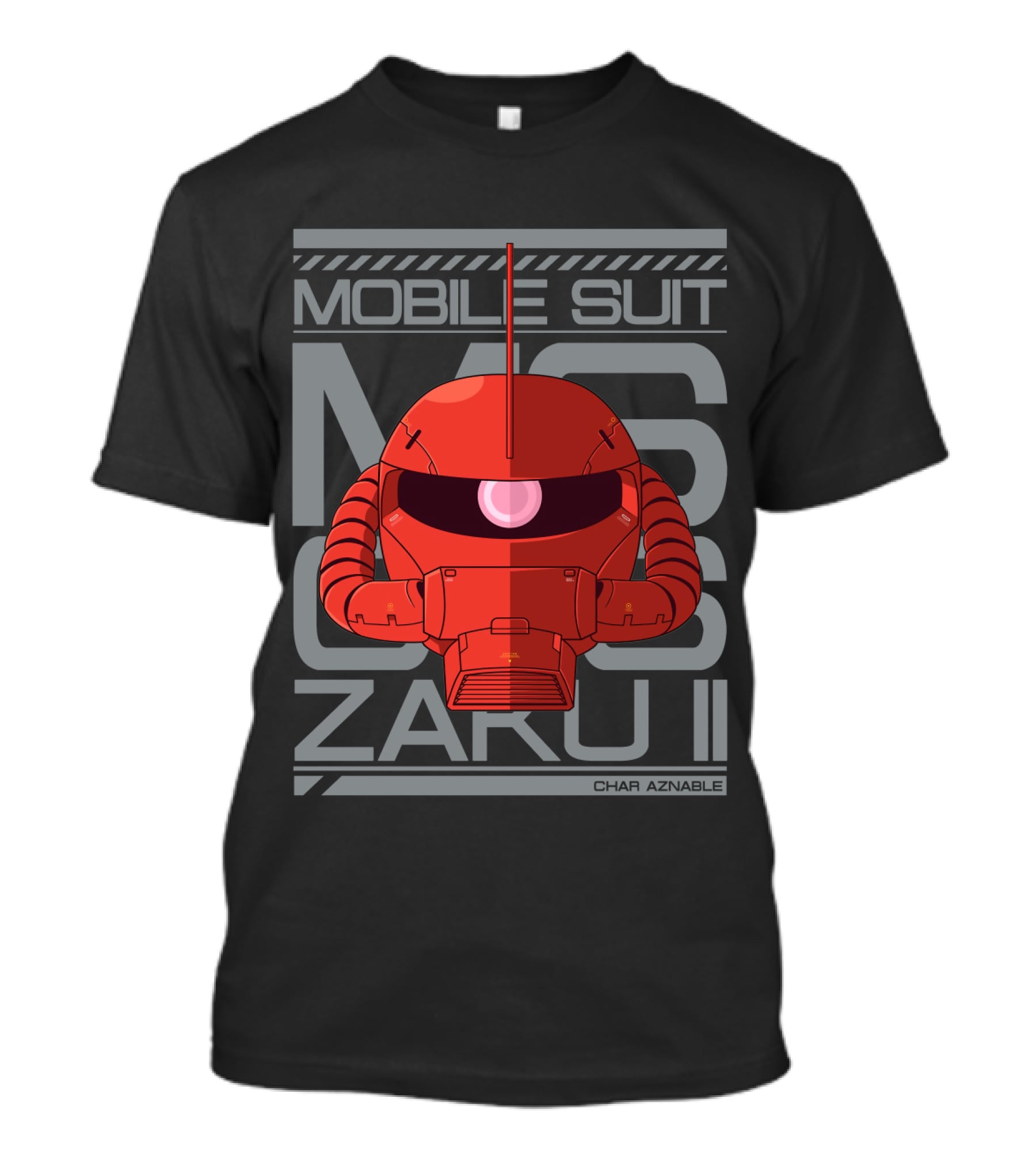 Mobile Suit MS 06S Zaku II Char Aznable T-Shirt