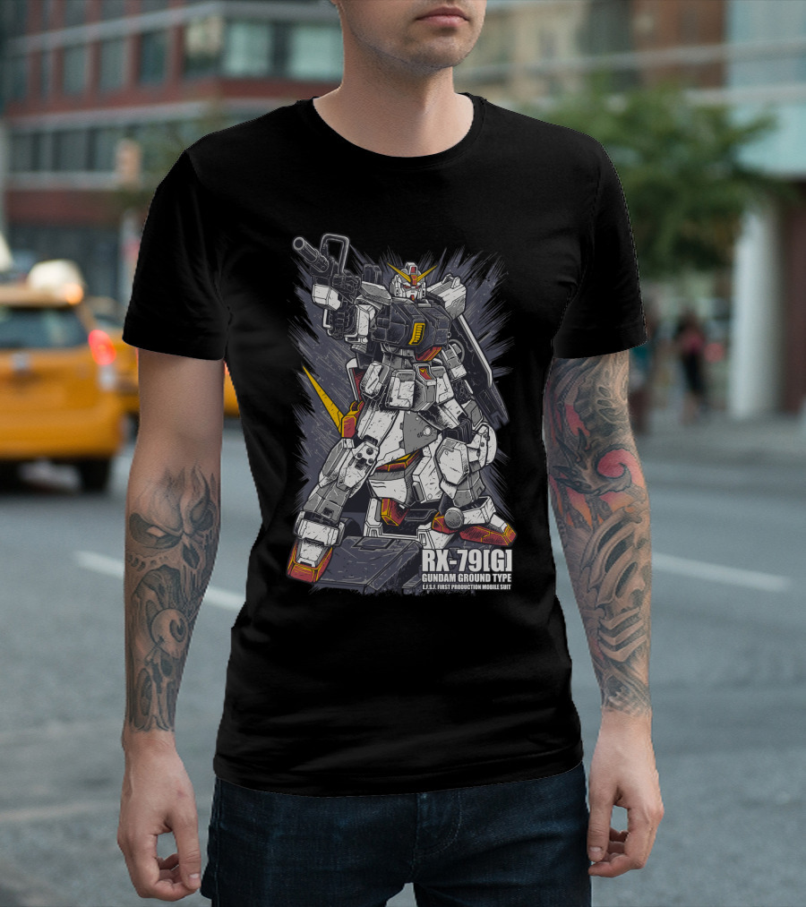 RX-79[G] Gundam Ground Type U.N.T. First Production Mobile Suit T-Shirt