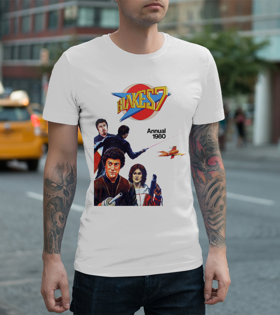 Blake's 7 Annual 1980 Classic Sci-Fi Series Cover T-Shirt
