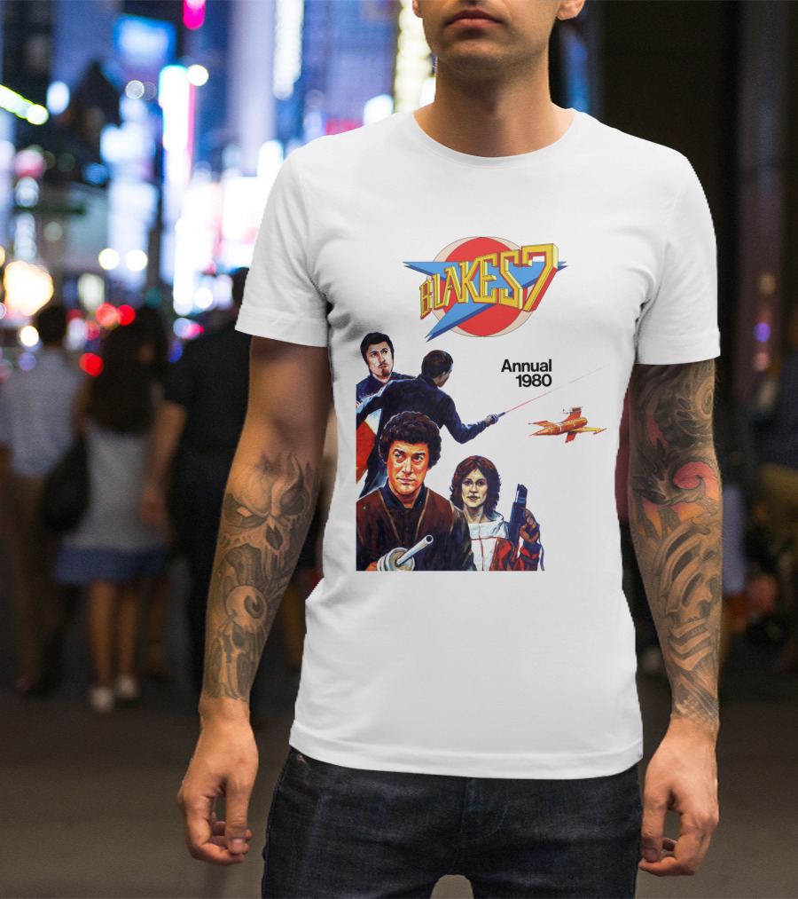Blake's 7 Annual 1980 Classic Sci-Fi Series Cover T-Shirt