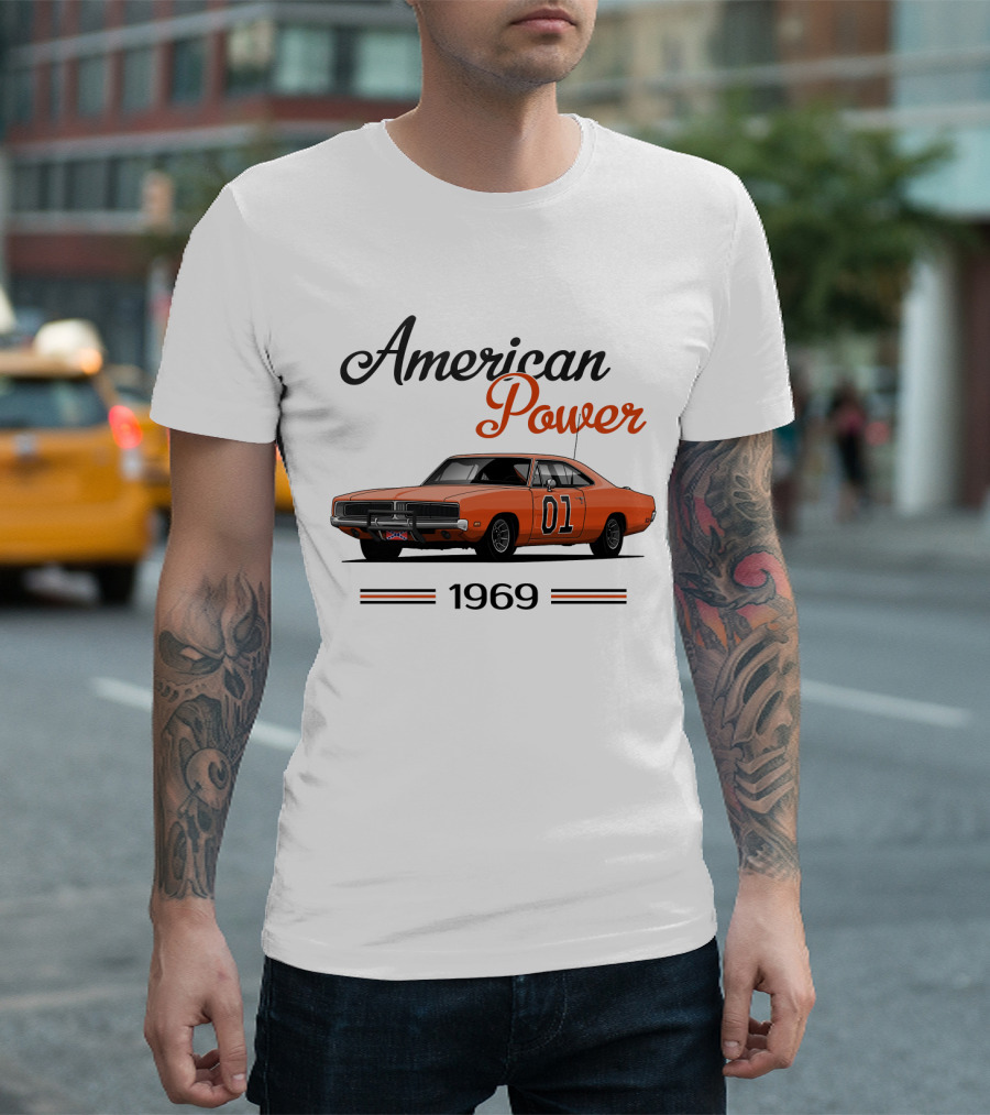 American Power 1969 Dukes of Hazzard Charger 01 T-Shirt