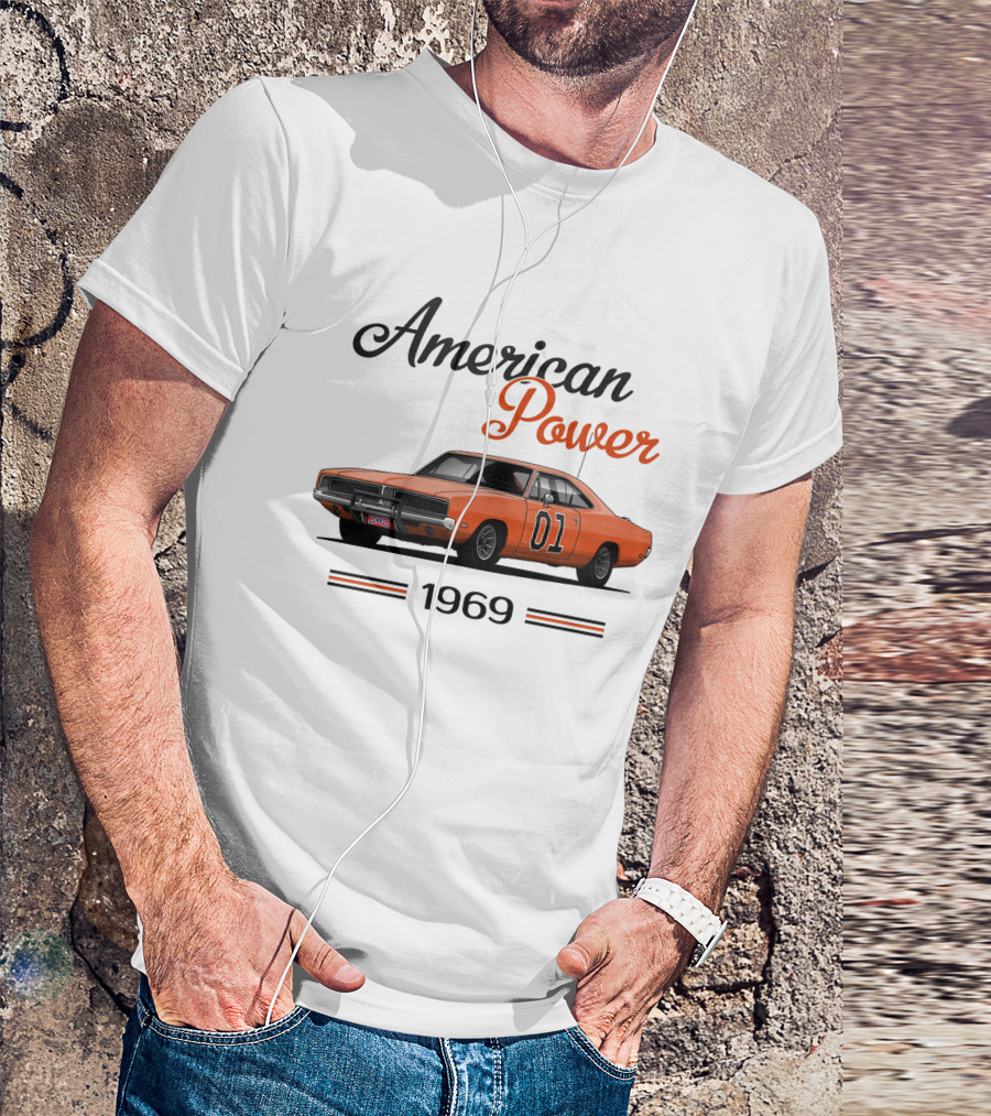 American Power 1969 Dukes Of Hazzard Charger 01 T-Shirt