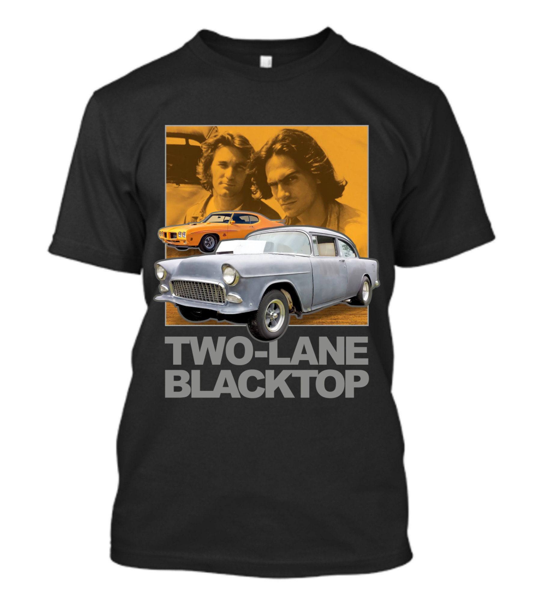 Two-Lane Blacktop Classic Cars And Characters T-Shirt