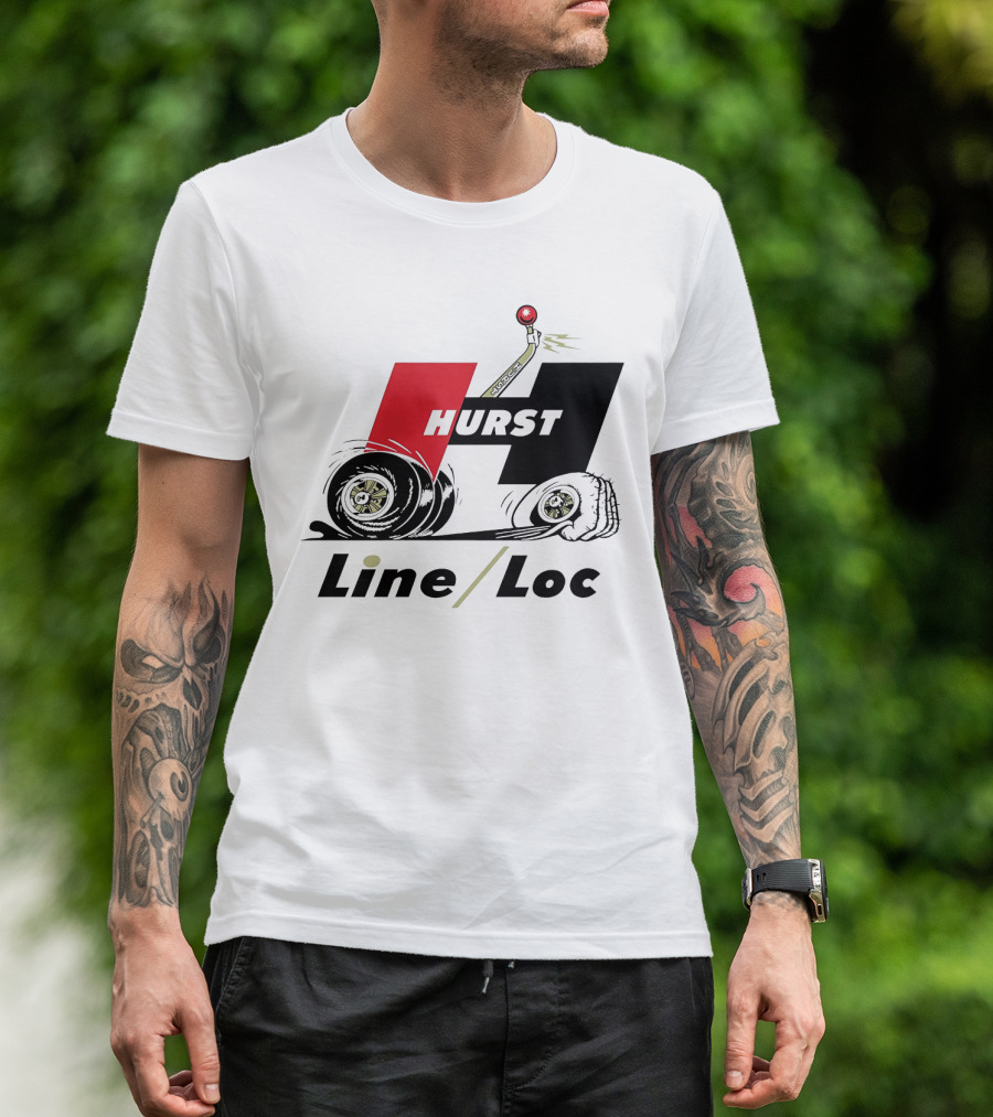 Hurst Line Loc Racing Tire Burnout T-Shirt