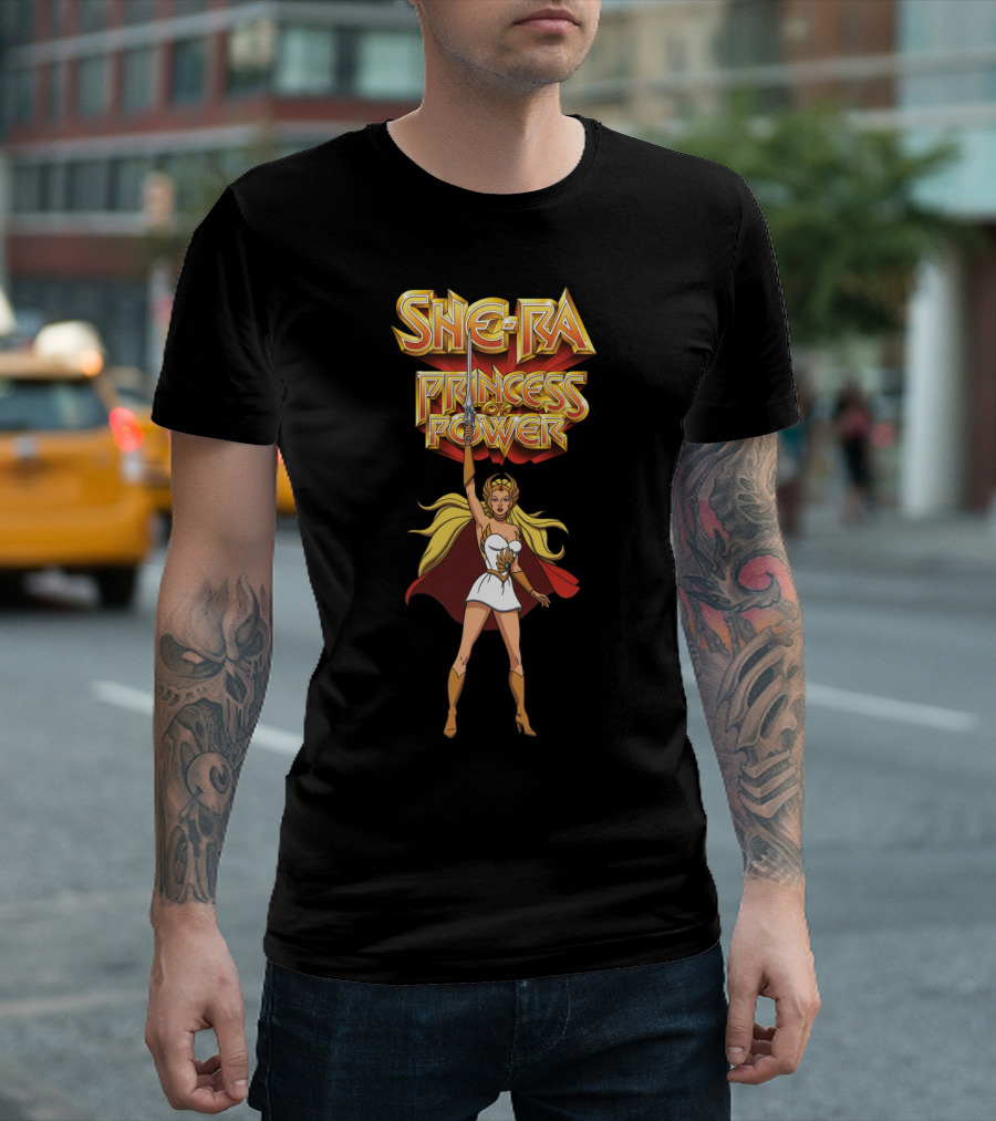 She Ra Princess of Power Iconic Heroine and Sword T-Shirt