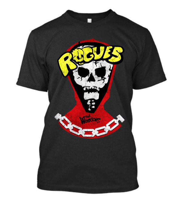 Rogues Skull Mask With Chain And The Warriors T-Shirt