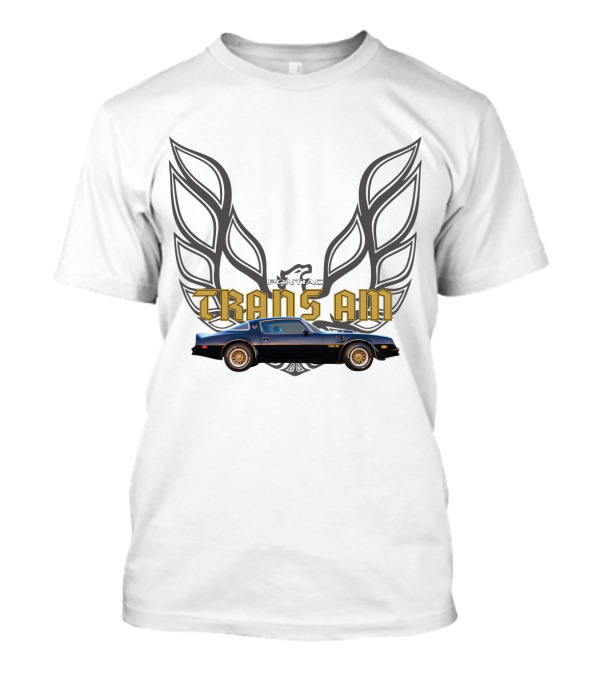 Pontiac Trans Am Smokey And The Bandit Car With Iconic Firebird Wings T-Shirt
