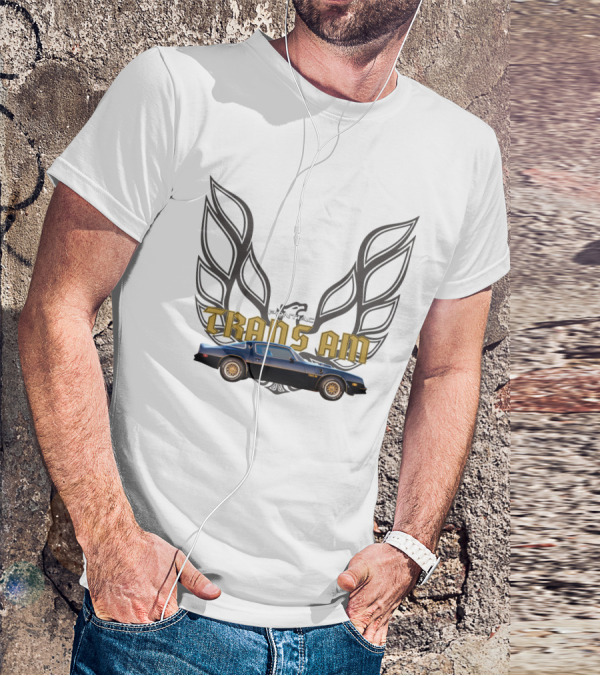 Pontiac Trans Am Smokey And The Bandit Car With Iconic Firebird Wings T-Shirt