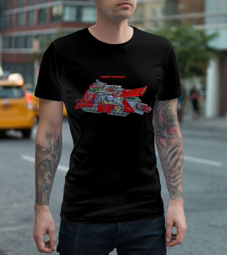 Captain Scarlet Highway Pathfinder Detailed Tank Schematic T-Shirt