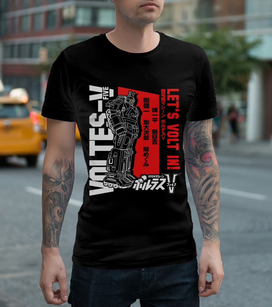 Voltes V Five Let's Volt In T-Shirt
