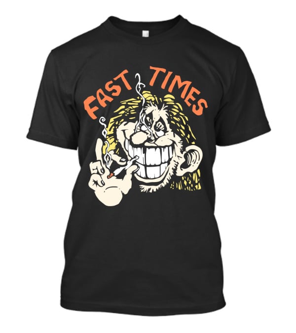 Fast Times Cheech And Chong Style Smoking Cartoon T-Shirt