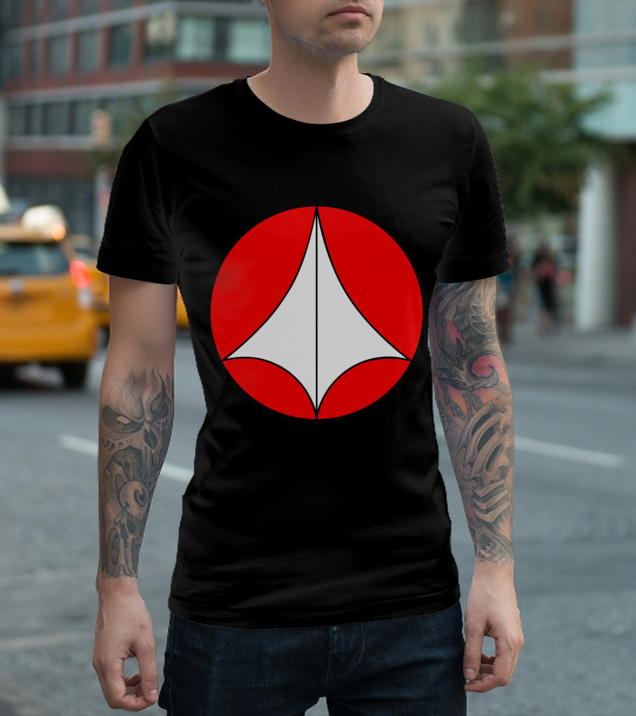 Robotech Symbol Red and White Circle Emblem T-Shirt