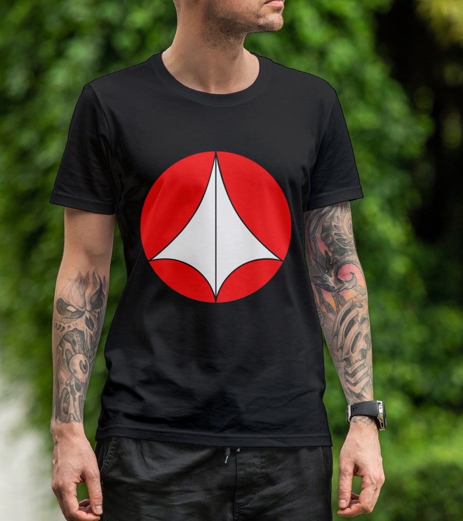 Robotech Symbol Red And White Circle Emblem T-Shirt