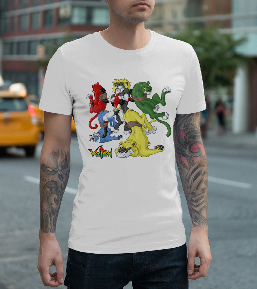 Voltron Classic Lions Team Assembly T-Shirt