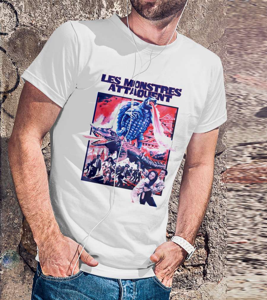 Les Monstres Attaquent Gamera French T-Shirt
