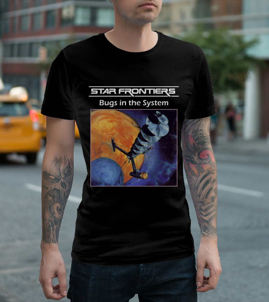 Star Frontiers Bugs in the System Space Satellite Planets T-Shirt