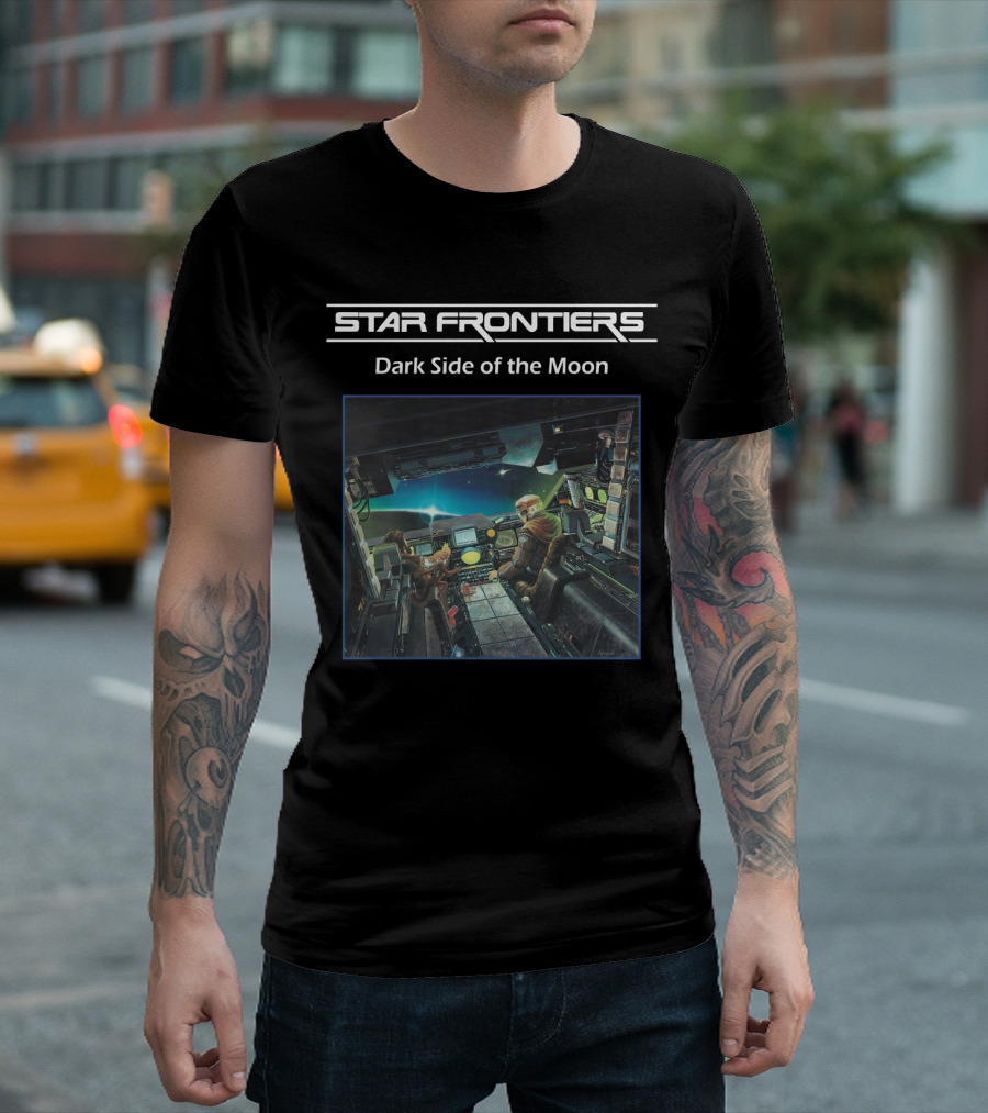 Star Frontiers Dark Side of the Moon Spaceship Interior Scene T-Shirt