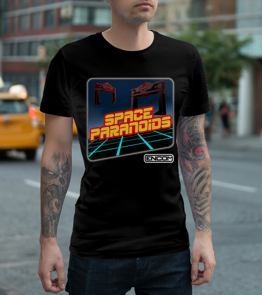 Space Paranoids Encom Retro Arcade T-Shirt