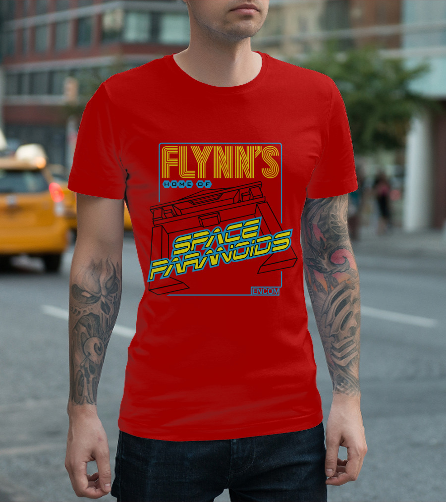 FLYNN'S Home of Space Paranoids ENCOM T-Shirt