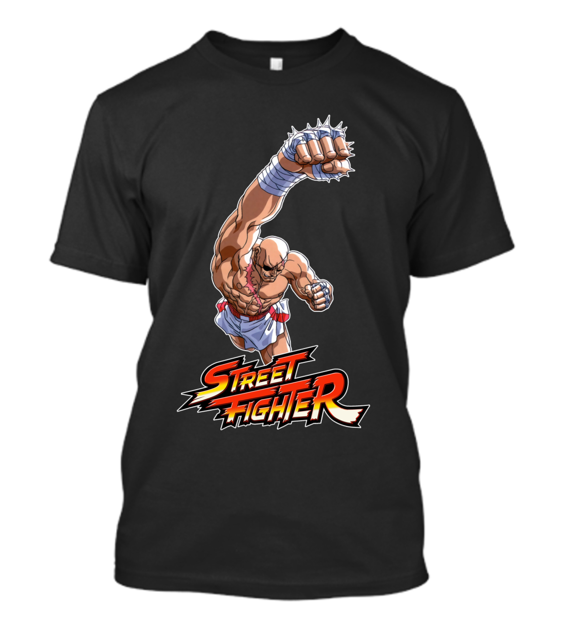 Sagat Street Fighter Powerful Punch Attack T-Shirt