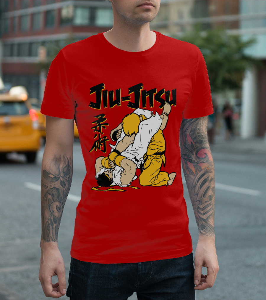 Jiu Jitsu Street Ryu Ken Martial Arts Showdown T-Shirt