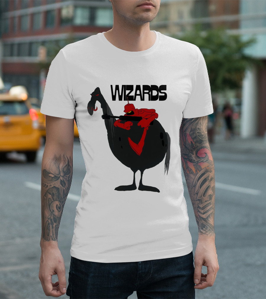 Wizards Animated Film Character Riding Creature T-Shirt