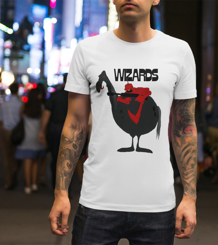 Wizards Animated Film Character Riding Creature T-Shirt