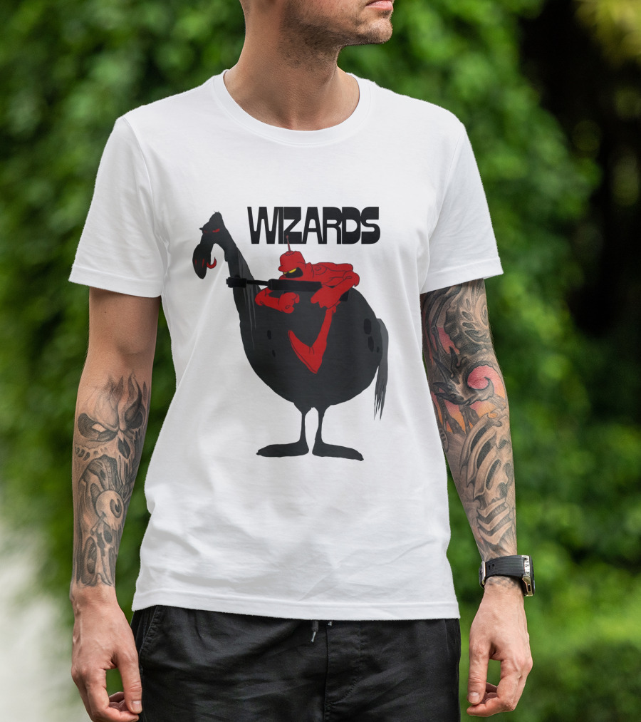 Wizards Animated Film Character Riding Creature T-Shirt