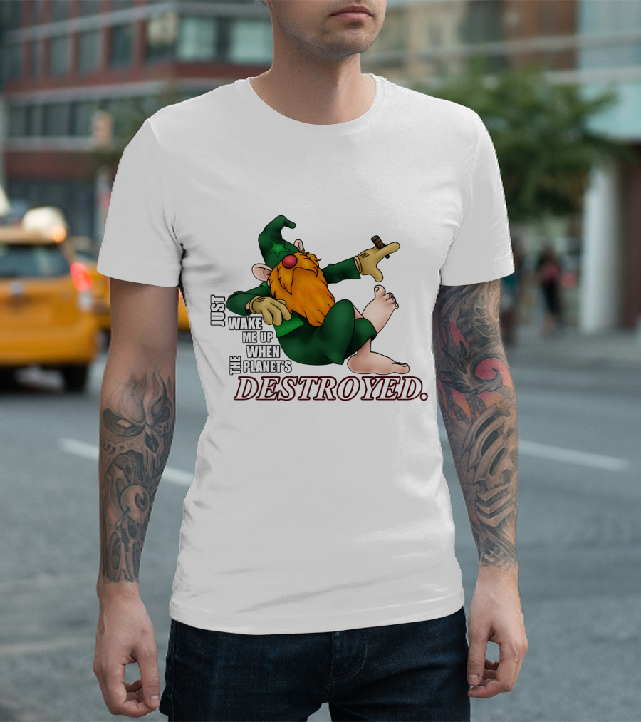 Just Wake Me Up When the Planet's Destroyed Wizards Avatar T-Shirt