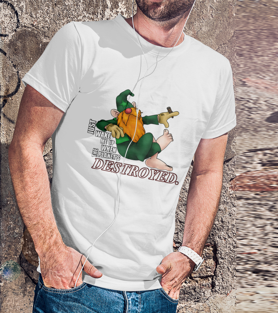 Just Wake Me Up When The Planet's Destroyed Wizards Avatar T-Shirt