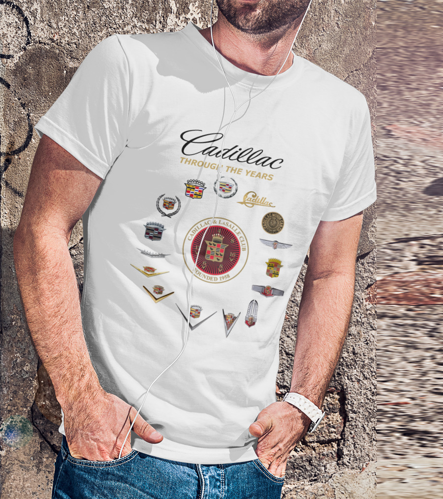 Cadillac Through The Years Cadillac And LaSalle Club Founded 1958 T-Shirt