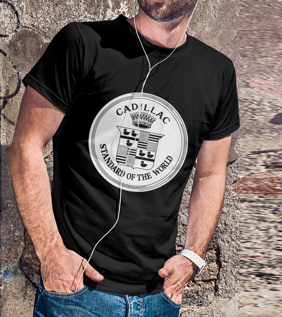Cadillac Standard Of The World Crest Emblem T-Shirt