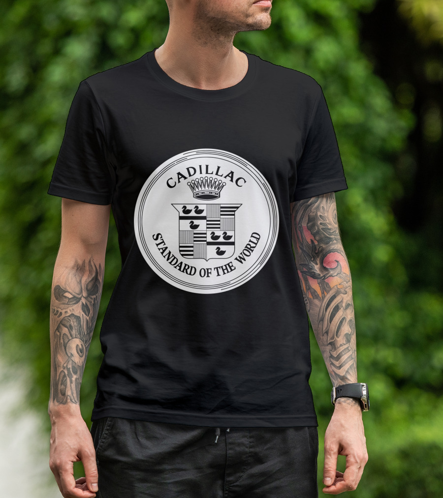 Cadillac Standard Of The World Crest Emblem T-Shirt