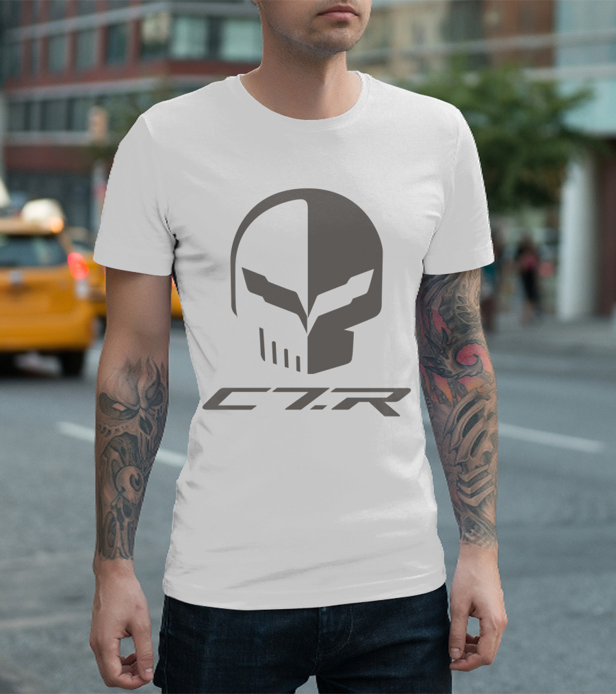 C7R Corvette Skull Iconic T-Shirt