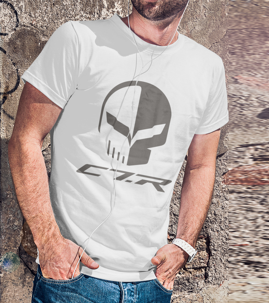 C7R Corvette Skull Iconic T-Shirt