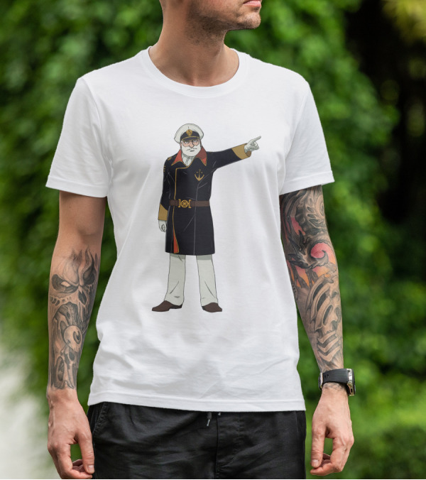 Captain Avatar Star Blazers Iconic Character Pose T-Shirt