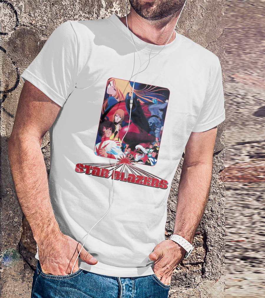 Star Blazers Classic Anime Character Montage Series T-Shirt