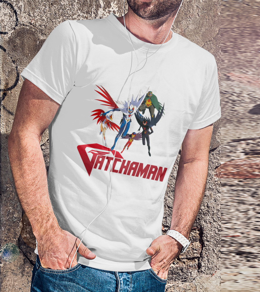 Battle Of The Planets Gatchaman Heroic Team Formation T-Shirt