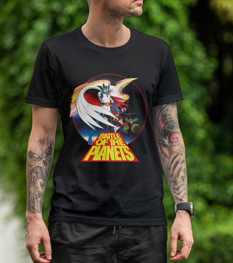 Battle Of The Planets 80s G-Force Team Astronauts And Planets T-Shirt