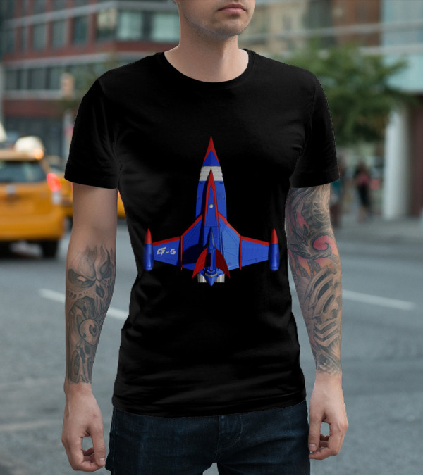 Battle Of The Planets G5 Up Jet Fighter Spaceship T-Shirt