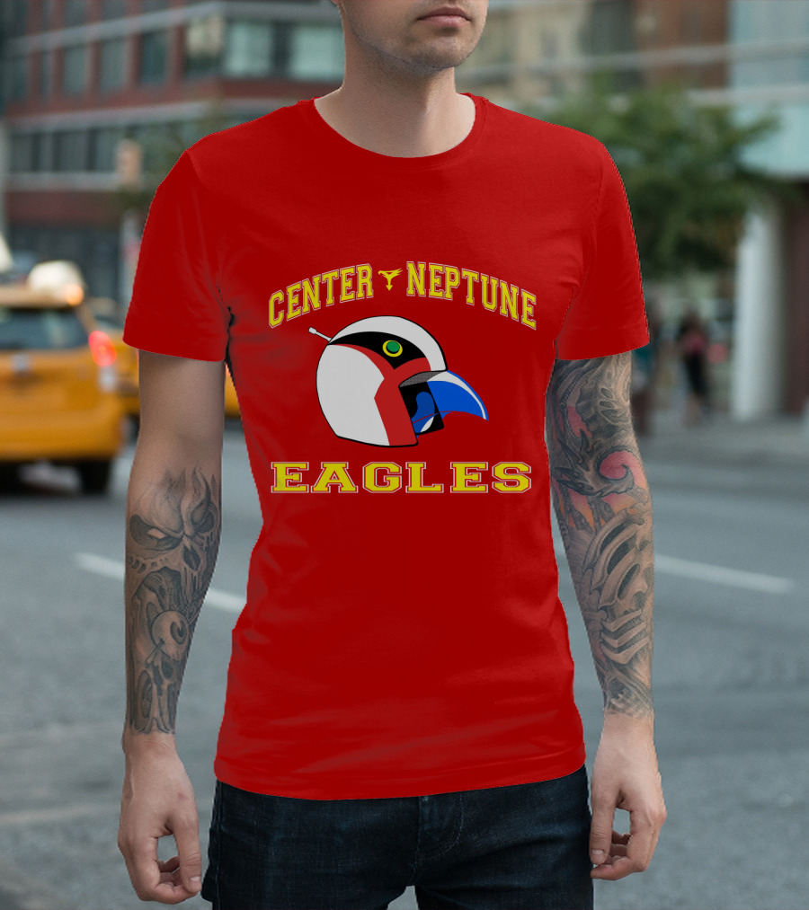 Center Neptune Eagles G-Force Helmet T-Shirt