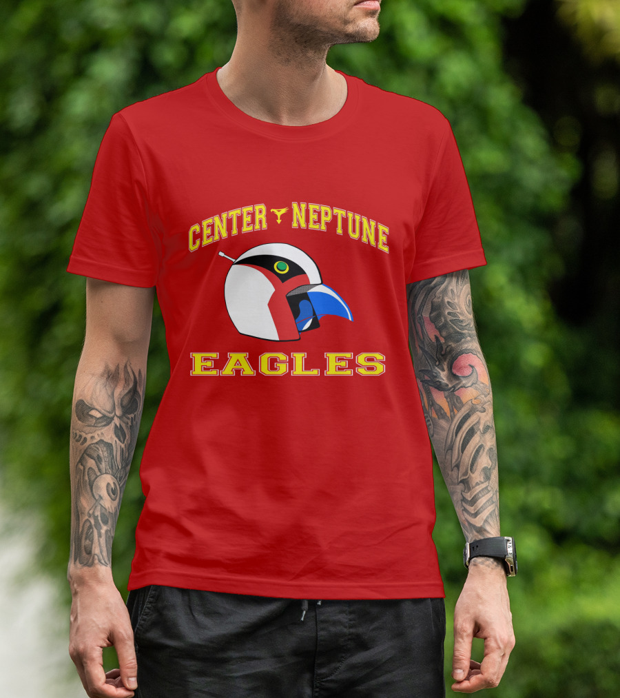 Center Neptune Eagles G-Force Helmet T-Shirt
