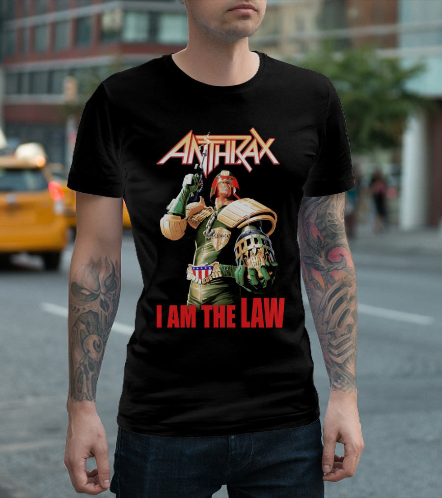 Anthrax Judge Dredd I Am The Law T-Shirt