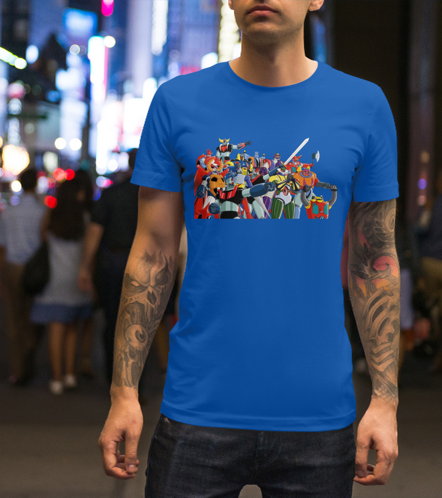 Nagai's Super Robot Heroes Collection Mazinger Getter Robo Grendizer T-Shirt