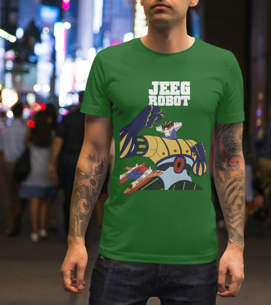 Jeeg Robot Anime Mecha Hero Dynamic Pose T-Shirt