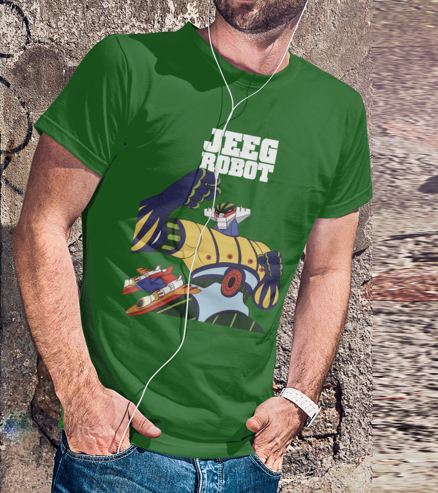 Jeeg Robot Anime Mecha Hero Dynamic Pose T-Shirt
