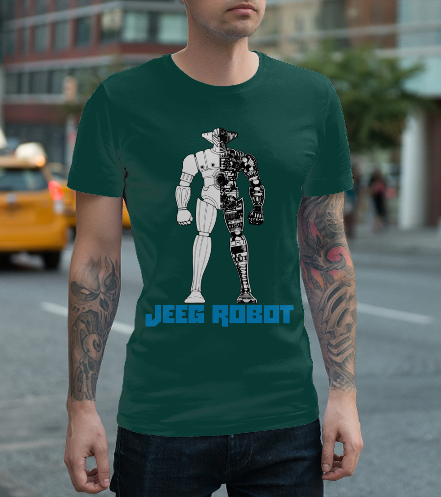 Jeeg Robot Cyborg Half-Mechanical T-Shirt