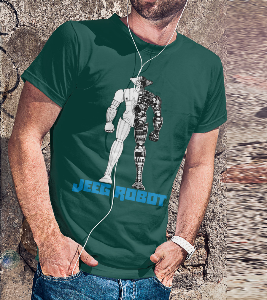 Jeeg Robot Cyborg Half-Mechanical T-Shirt