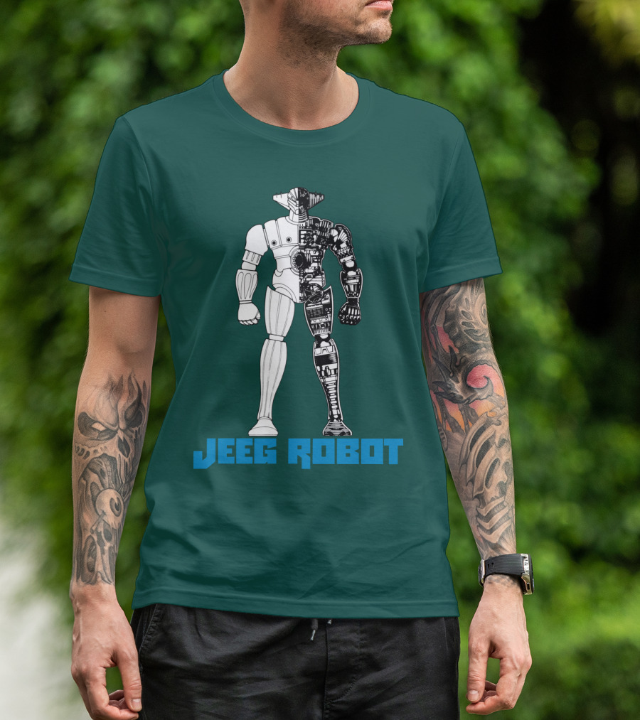 Jeeg Robot Cyborg Half-Mechanical T-Shirt